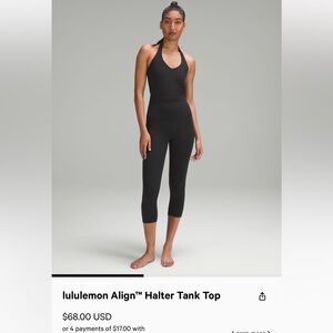 Lululemon Halter Align Tank